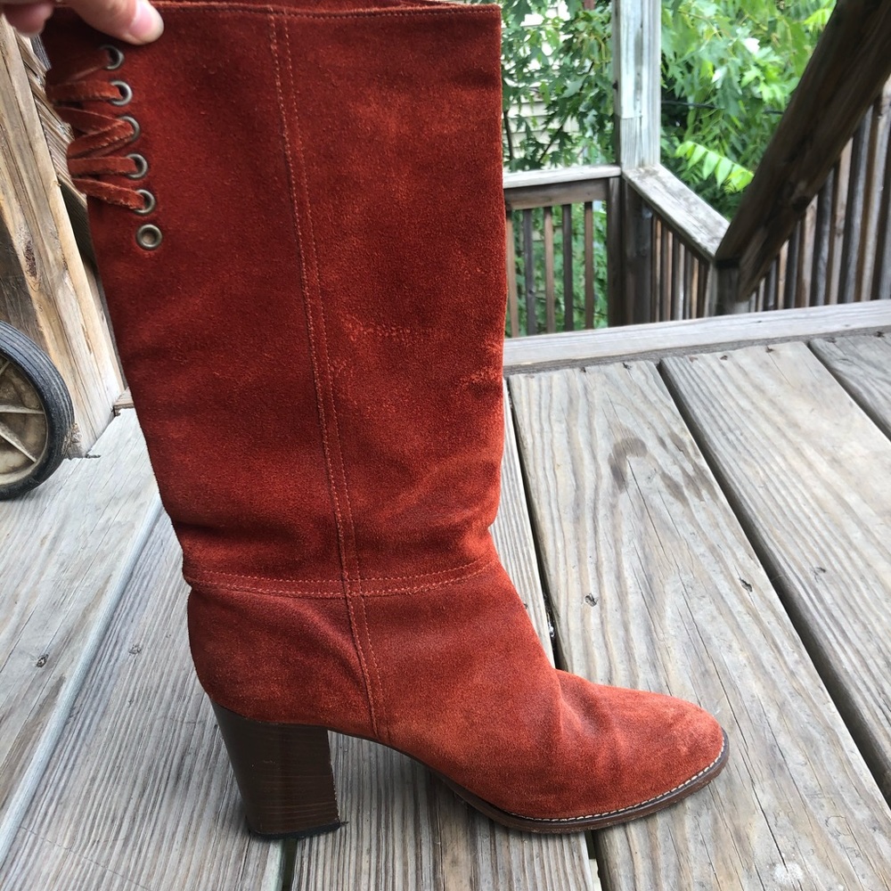Vintage Coach Suede Boots